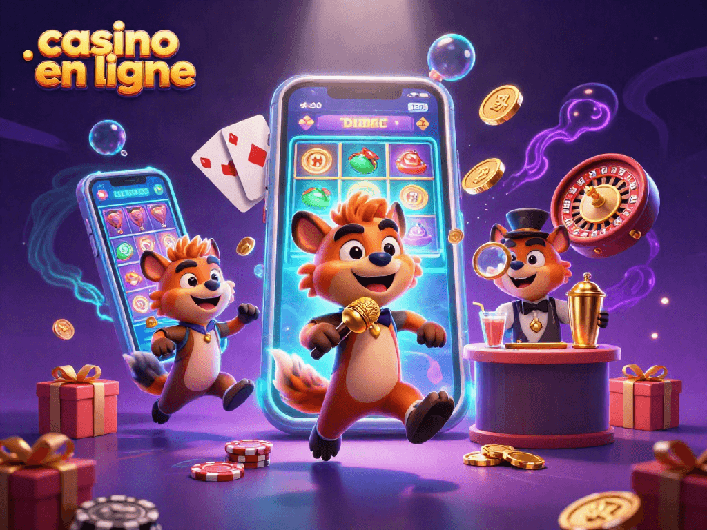 Plongez dans l'univers des jeux avec ce casino en ligne représenté par des hyènes dans un club comique.