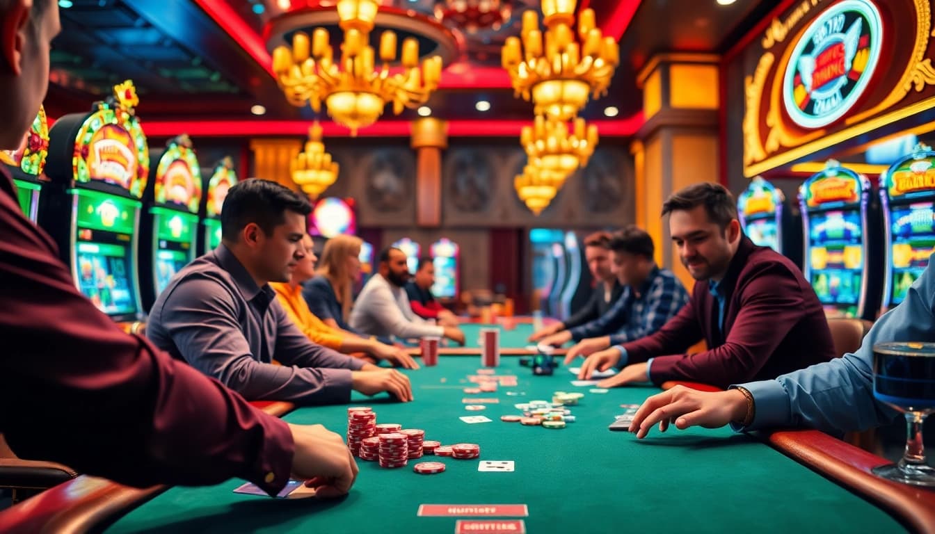 Menang di meja poker dan permainan menarik bbni4d di kasino modern.