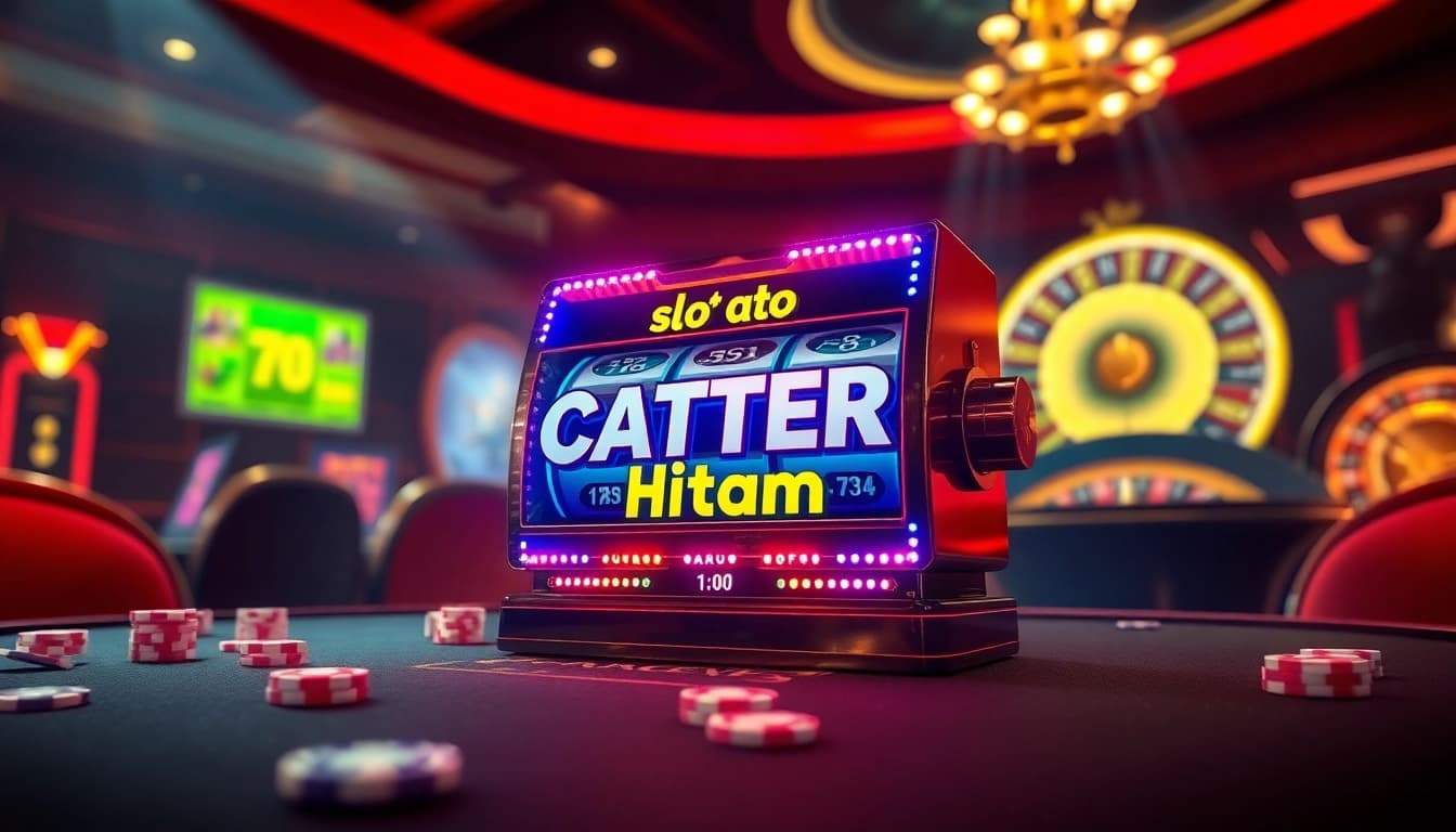 Engaging players enjoying the slot demo scatter hitam at an exciting casino setting.
