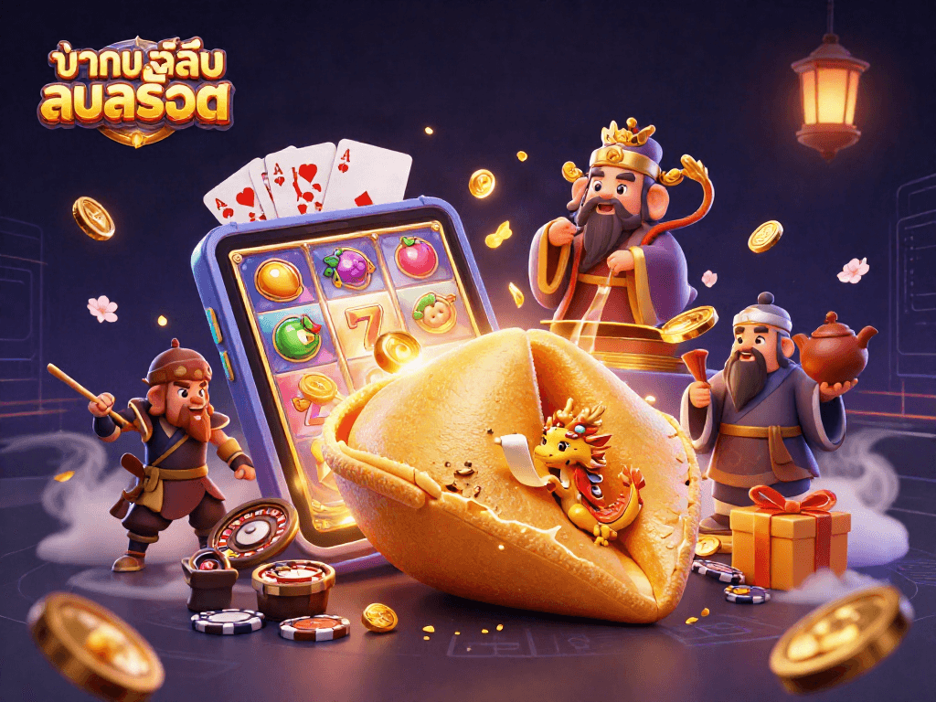Experience ทดลองเล่นสล็อต with dynamic slots and rich graphics in a vibrant casino adventure scene.