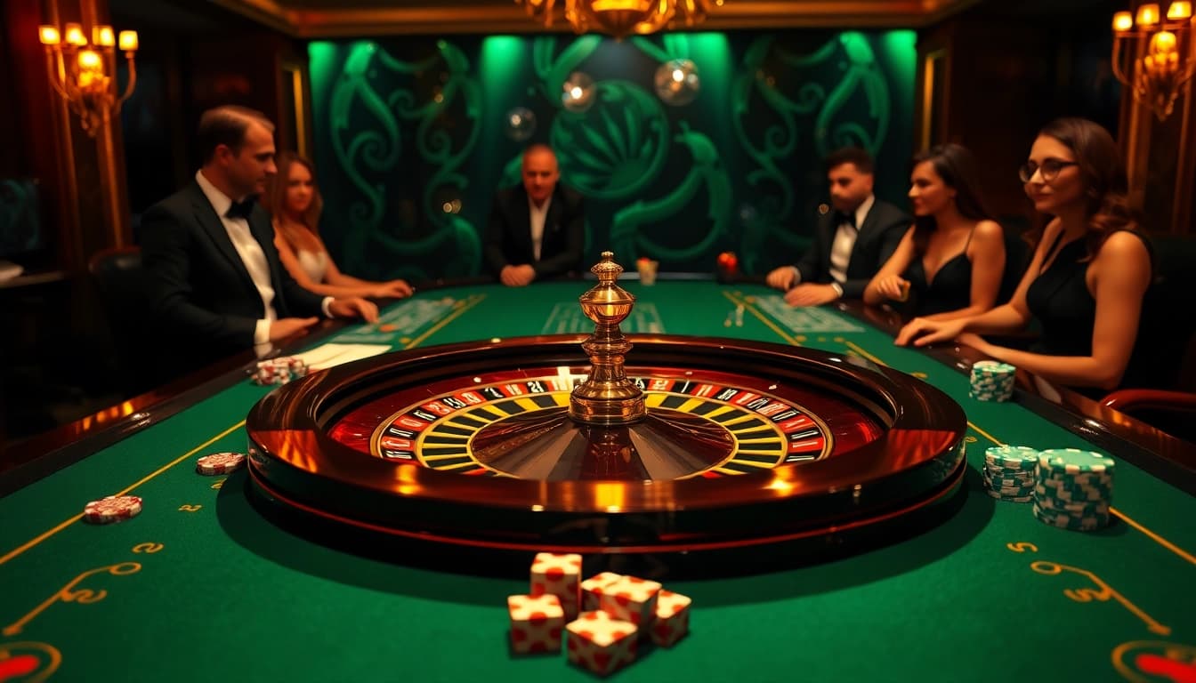 Experience thrilling gameplay with roulette at https://nohu90.black/, capturing professionals in an elegant casino setting.