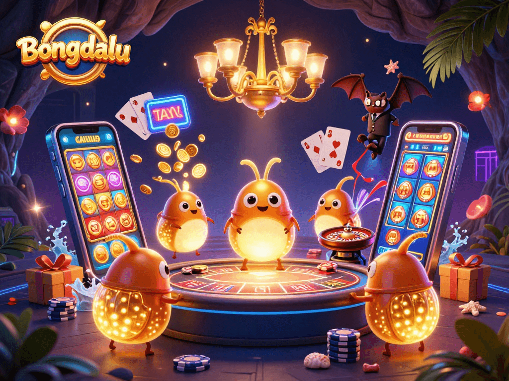 Bongdalu offers vibrant casino entertainment with glowing characters and games exploding with excitement.