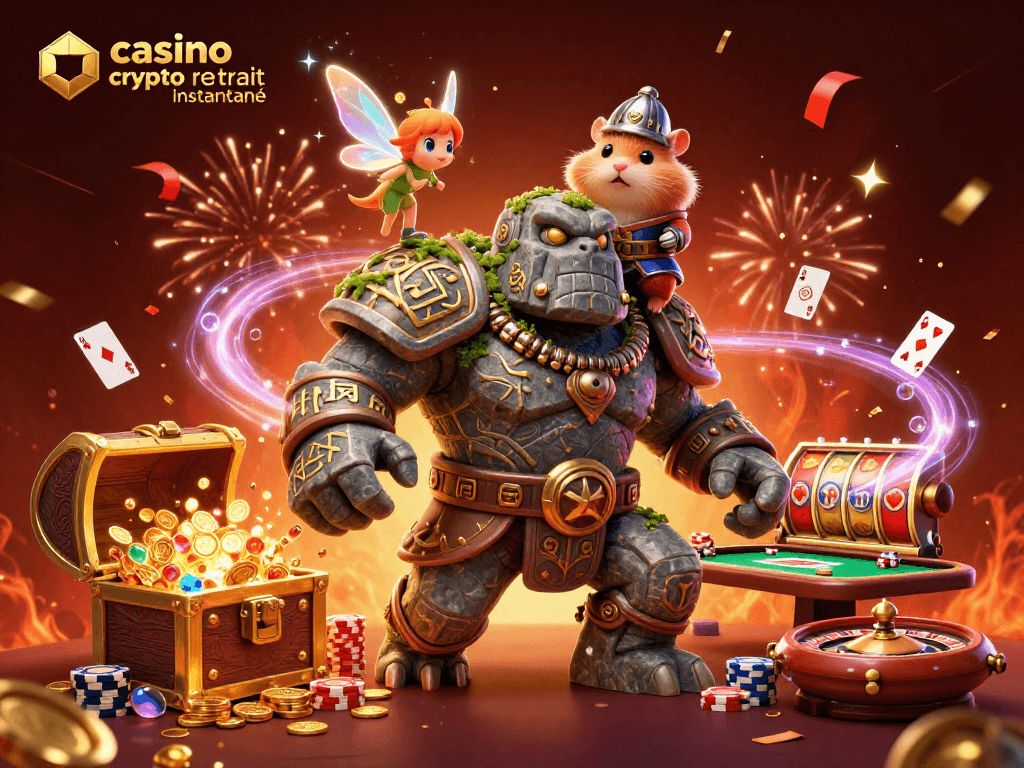 Gagnez rapidement vos gains avec un casino crypto retrait instantané dans un univers magique