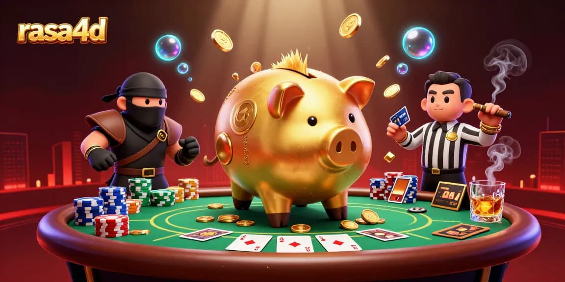 Memenangkan jackpot di rasa4d dengan simbol buah yang berkilauan pada mesin slot.