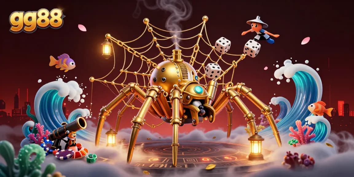 Spin the roulette and win big at gg88 with vibrant underwater casino elements.