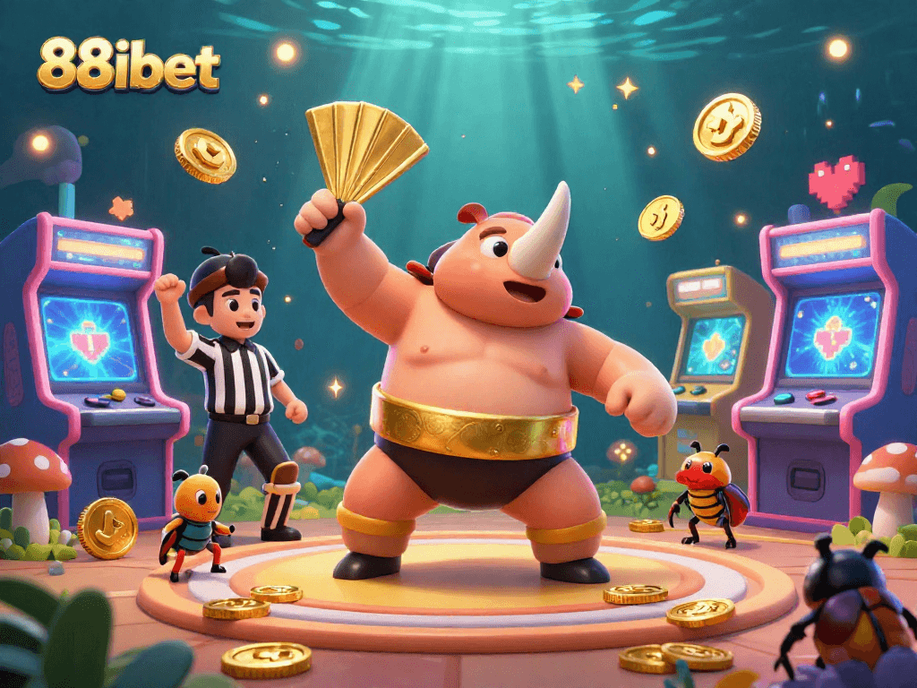 Experience the thrilling energy of 88ibet with dynamic characters in a vibrant casino atmosphere.