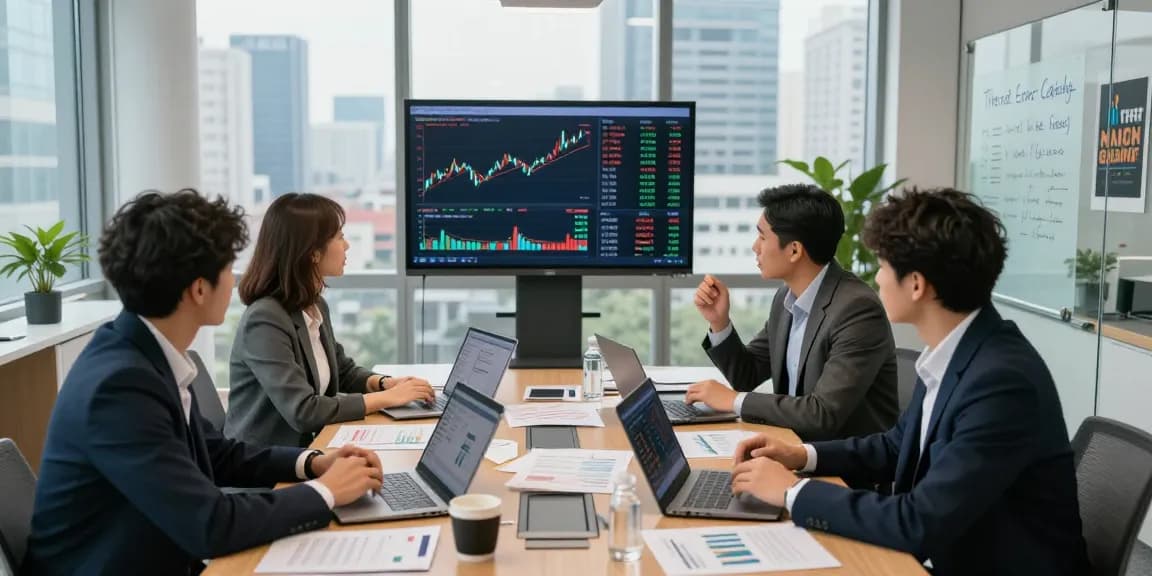 Investment professionals collaborating on Third Eye Capital strategies in a modern office setting.