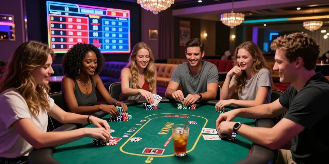 Permainan poker menarik di kasino bos88 dengan suasana ramah dan energik.