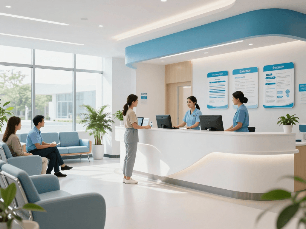 slot7000 healthcare services in a modern medical clinic providing patient care.