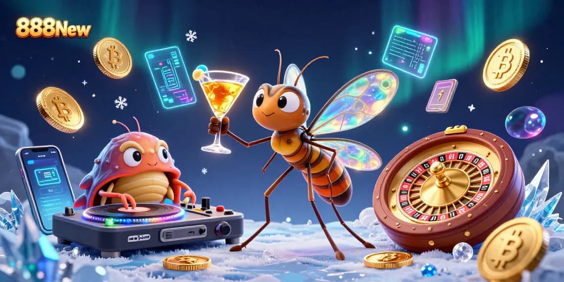 Spin the golden roulette wheel at 888New while enjoying exciting casino experiences with animated characters.