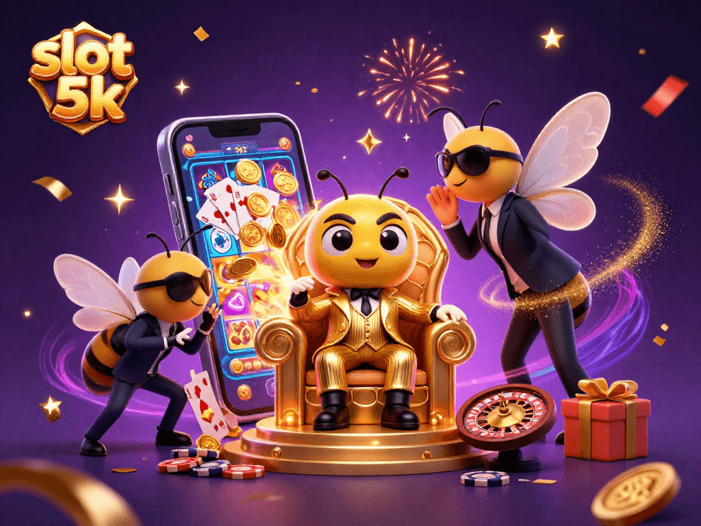 Engage your luck with slot 5k as golden coins and vibrant slot reels create an energetic atmosphere.