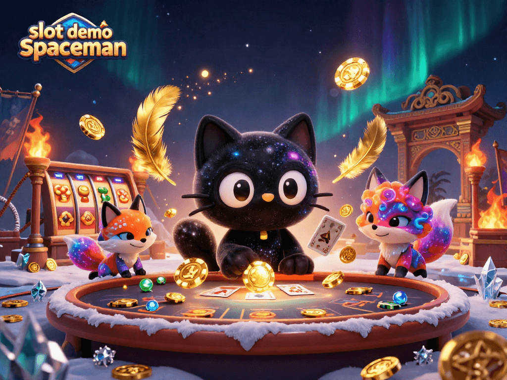 Engage with the slot demo spaceman in a cosmic casino setting filled with dynamic characters and rich gameplay elements.