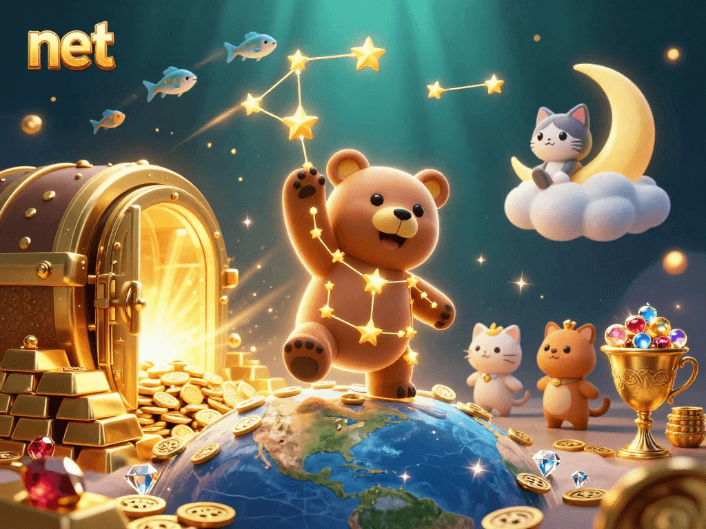 Engage with net while winning coins in a vibrant online casino scene.