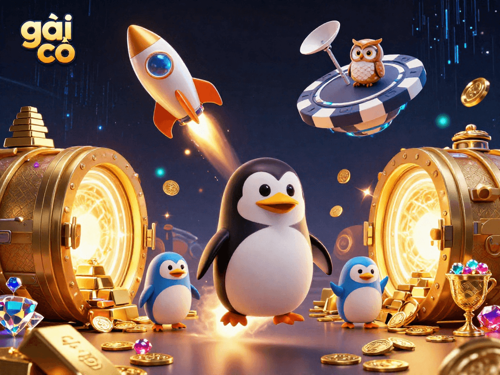 Gái gọi tham gia trò chơi casino với những vàng và kho báu tỏa sáng.