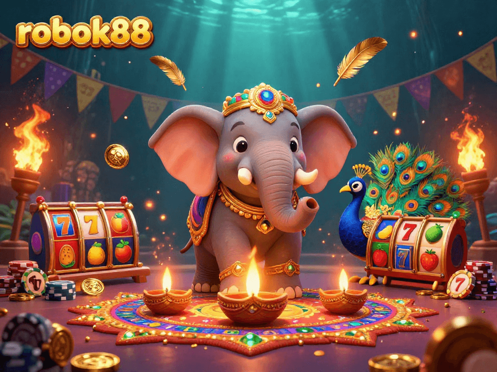 Experience the vibrant casino thrills with rokok88 featuring colorful slots and a lively scene.