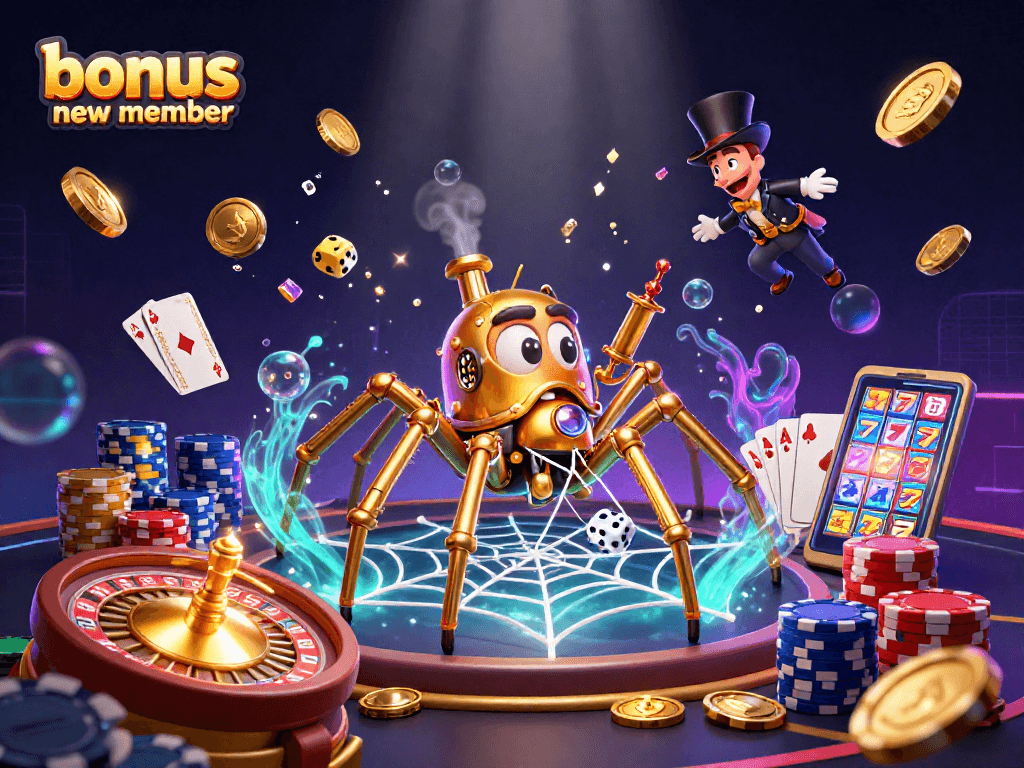 Bonus new member offers unique casino excitement with 3D whimsical elements and stunning visuals.