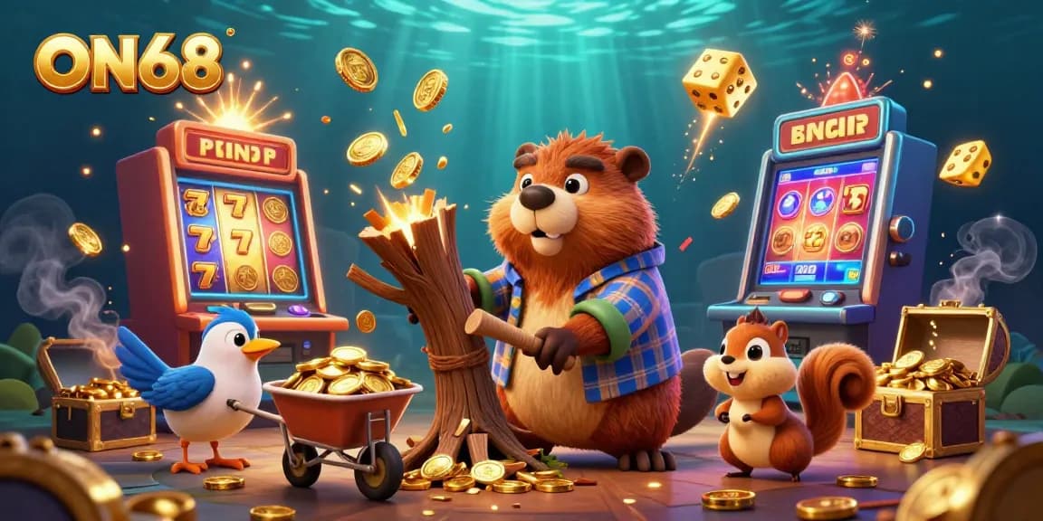 Experience the excitement of ON68's vibrant casino scene with winning slots and golden treasures.