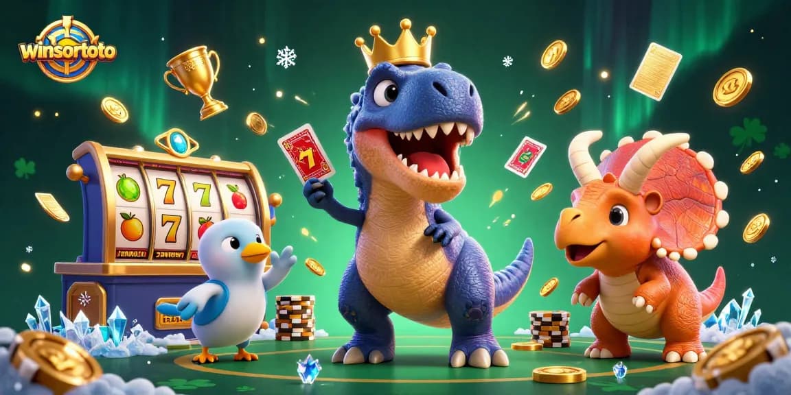 Memenangkan pertandingan di winsortoto dengan dinosaur 3D yang bersenang-senang berjudi