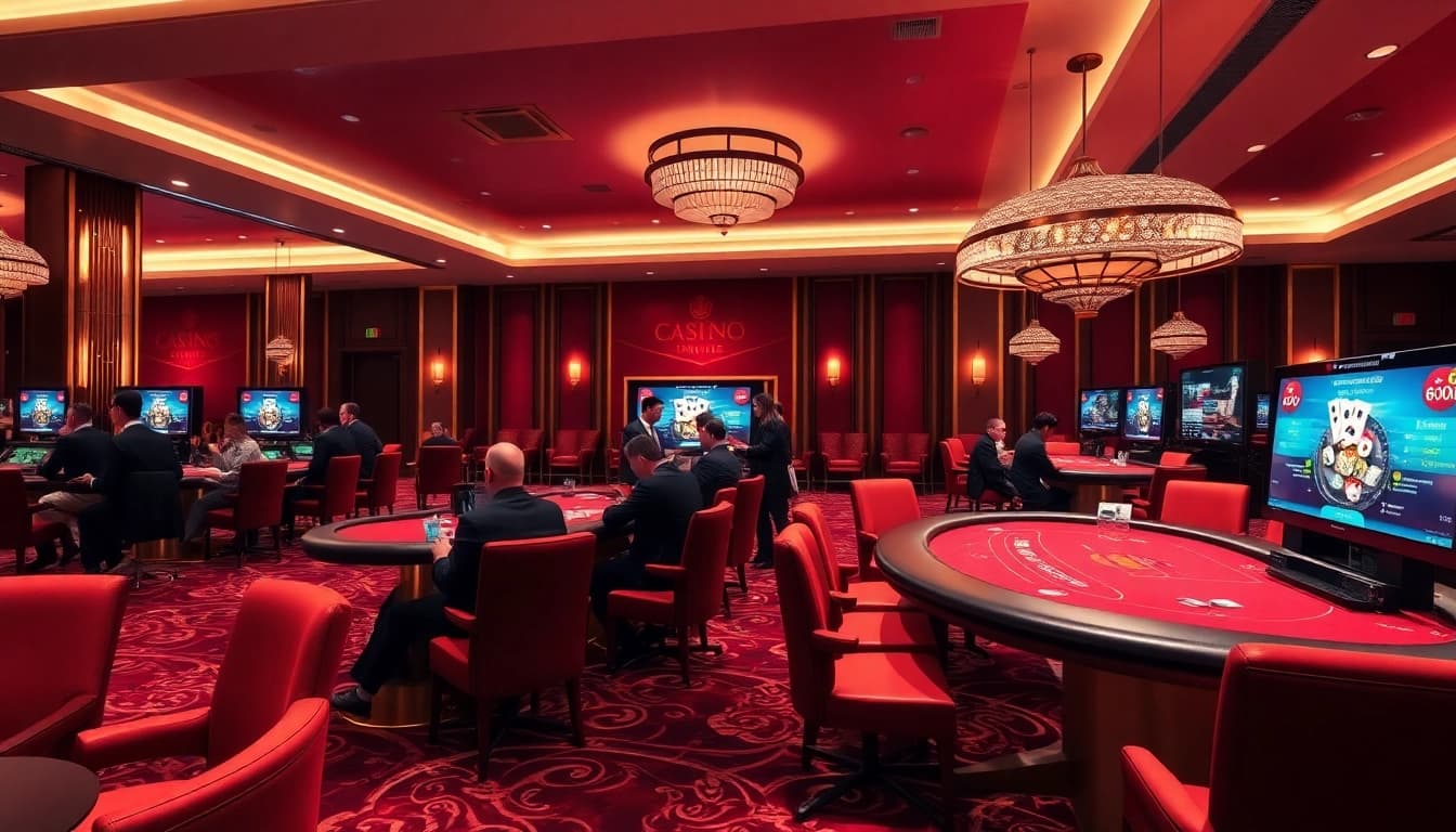 W88.nyc showcases a luxurious online casino experience with players enjoying games in an elegant setting.