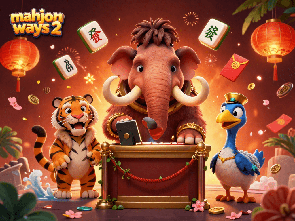 Experience mahjong ways 2 with an exciting 3D illustration featuring vibrant casino elements.