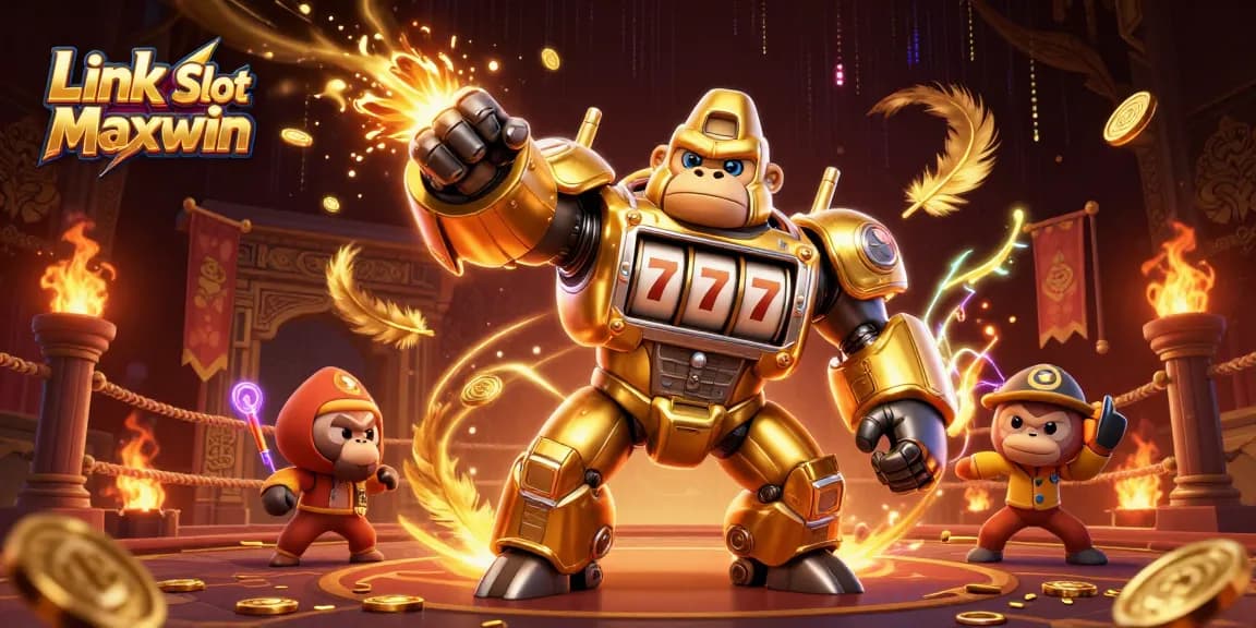 Link Slot Maxwin menghadirkan mesin slot ganda dengan gorila emas bercampur unsur permainan yang kaya akan detail.