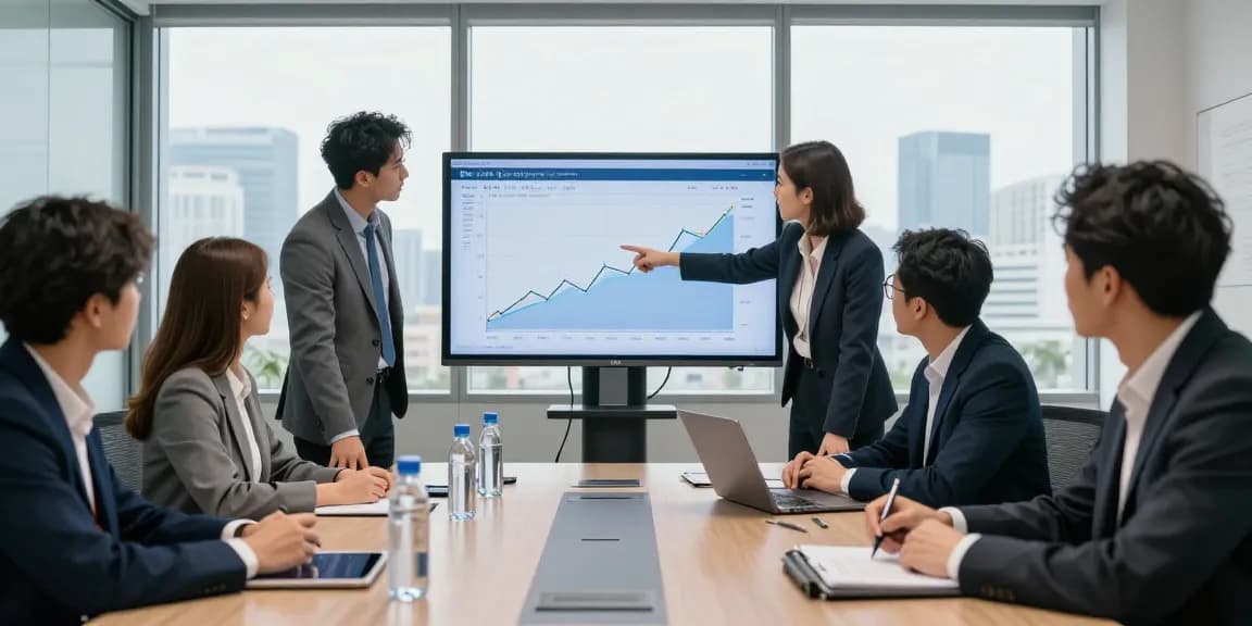 Third Eye Capital analysts collaborating on financial trends in a modern office.