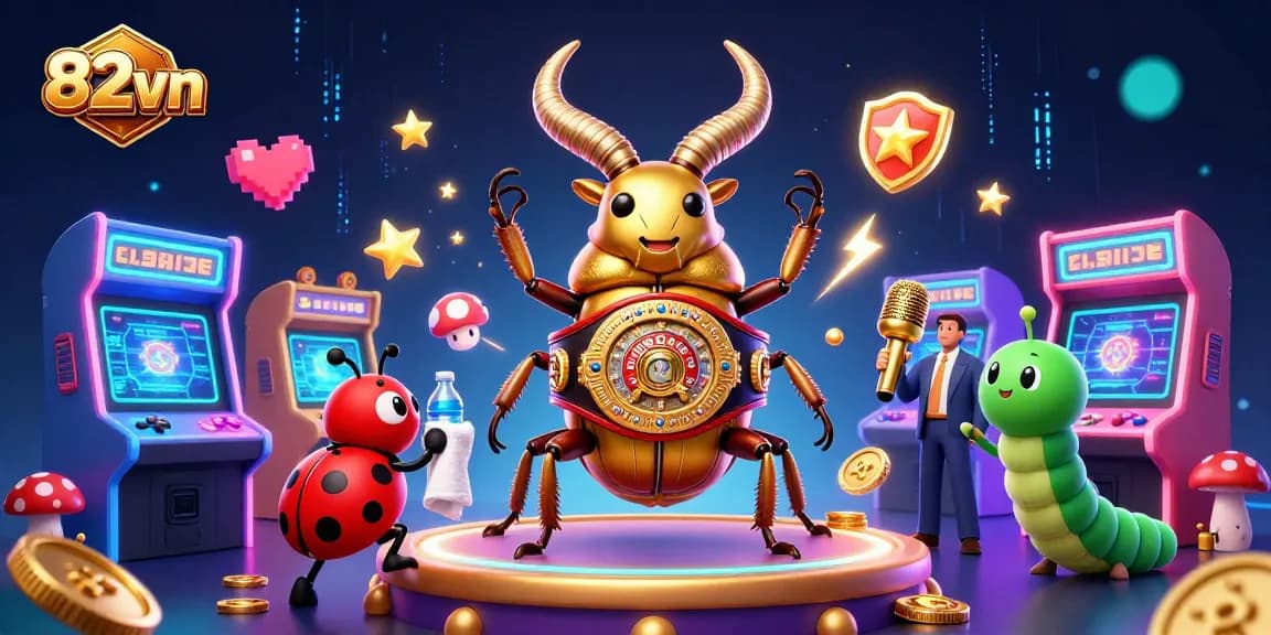 Engage in thrilling gameplay with 82vn's vibrant casino scene featuring exciting game elements.