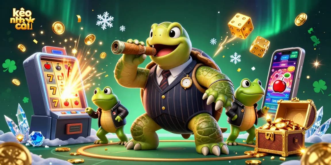 Experience the excitement of kèo nhà cái with vibrant 3D characters and dynamic casino elements.