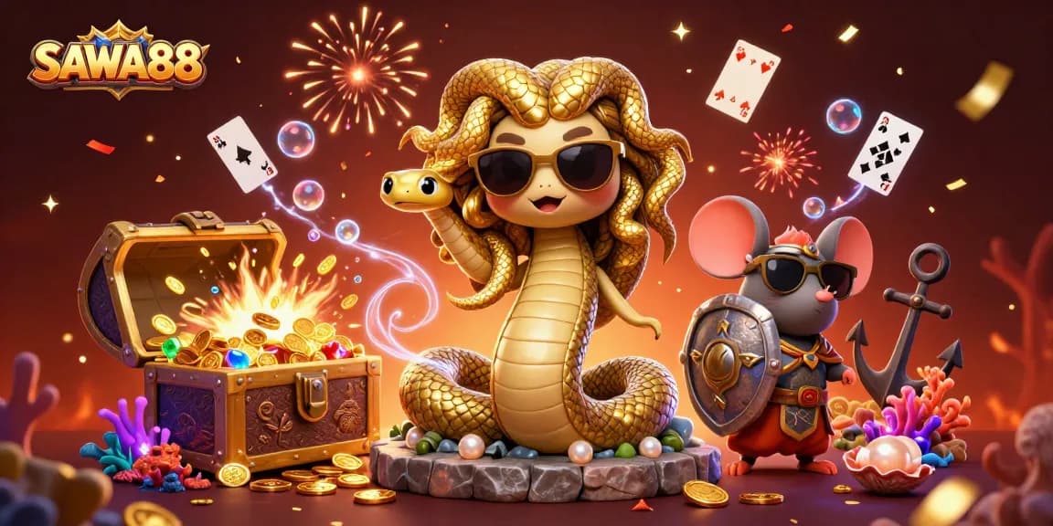 Experience the vibrant gaming world of SAWA888, where players unlock treasures and excitement.