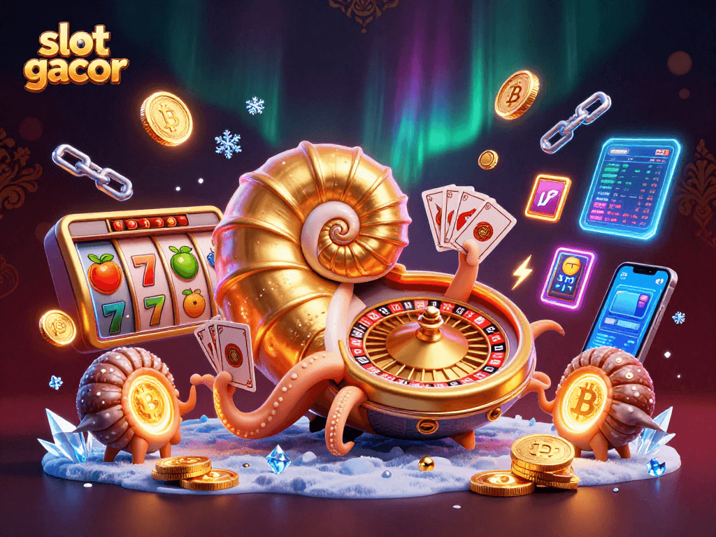 Experience thrilling slot gacor action with our vibrant casino illustration featuring classic elements.