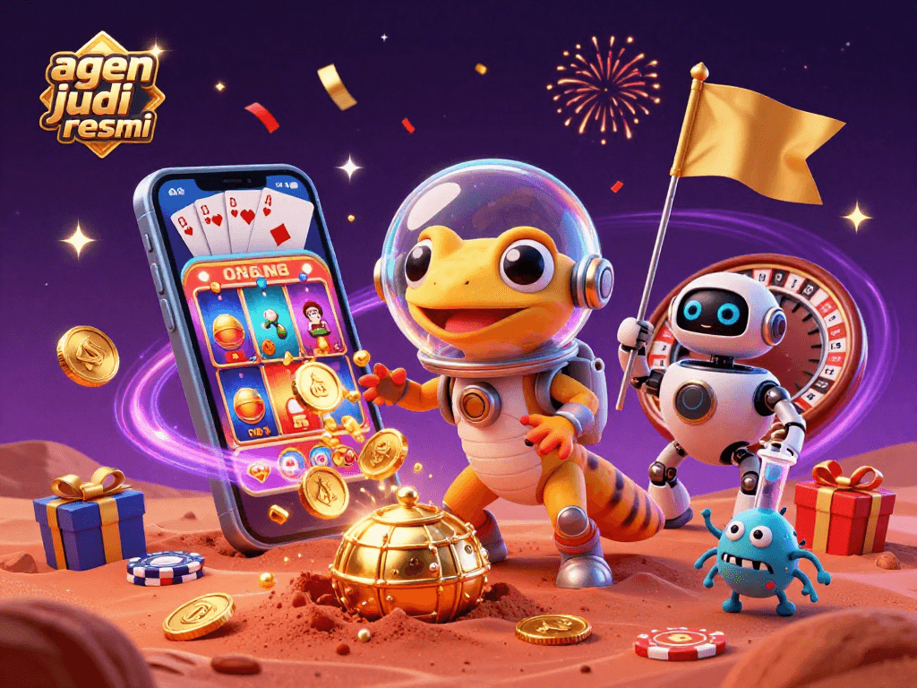 Experience thrilling gameplay with agen judi bola resmi, featuring exciting sports betting elements and vibrant casino atmosphere.