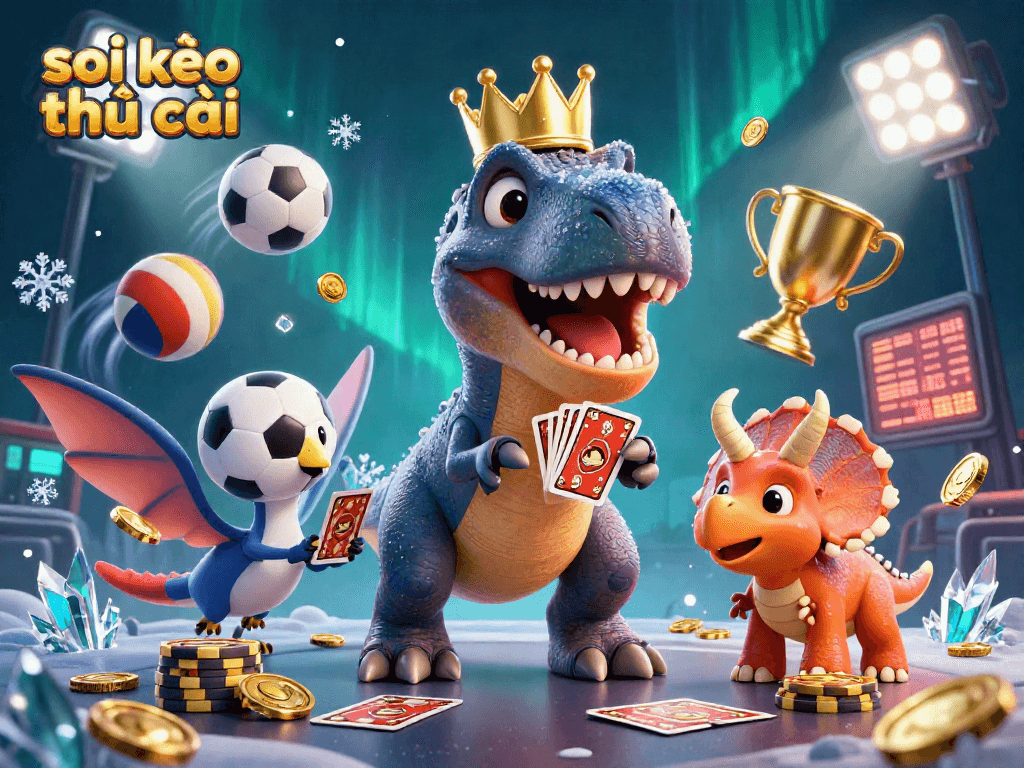 Increase your winning odds with soi kèo nhà cái strategies, featuring dynamic characters and sports action.