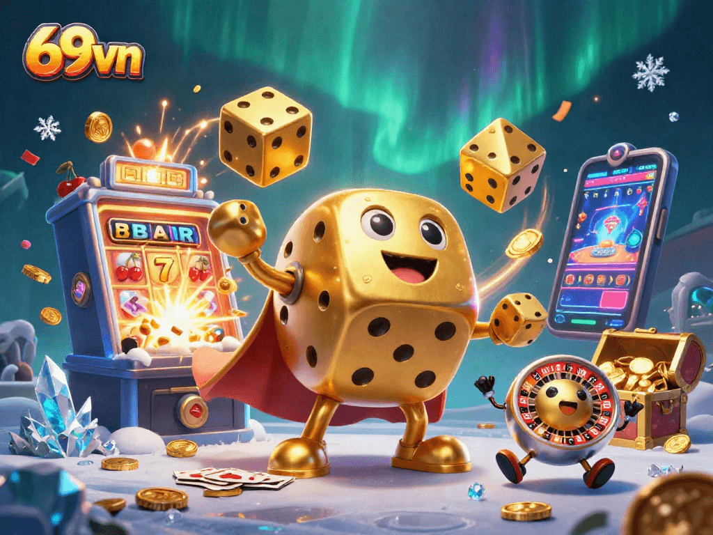 Experience excitement with 69vn’s vibrant casino adventure, showcasing dynamic gaming visuals.