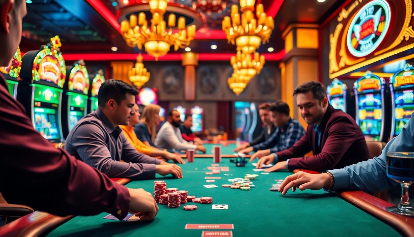 Menang di meja poker dan permainan menarik bbni4d di kasino modern.