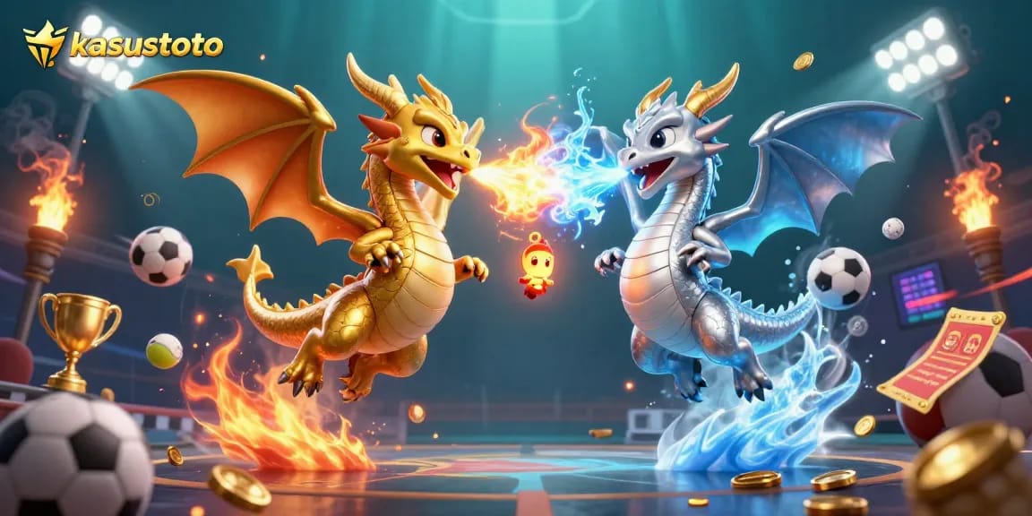Melihat aksi dragon emas dan perak di kasustoto, simbol kemenangan dalam taruhan.
