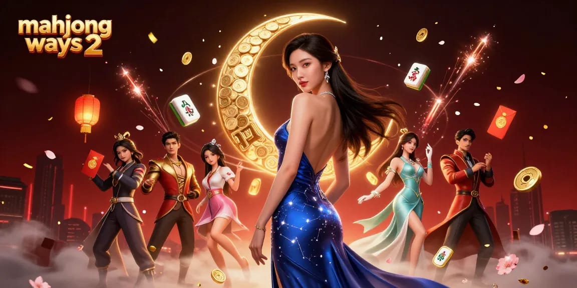 Experience Mahjong Ways 2 like never before amid floating tiles and golden elements in a captivating scene.