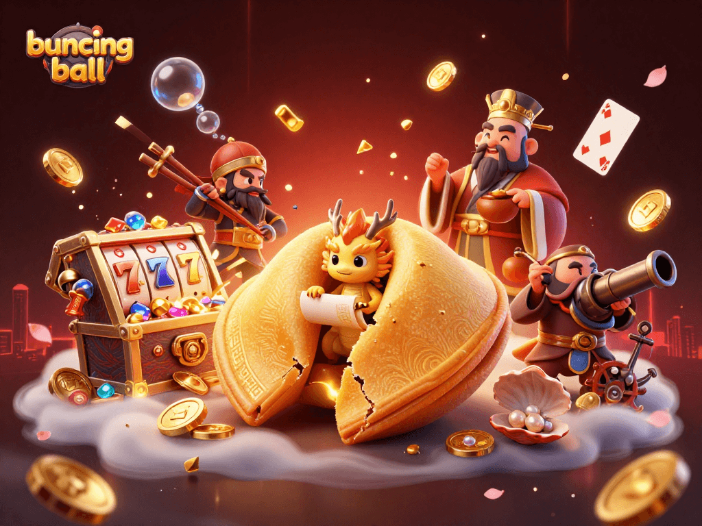Bounce into action with the exciting 3D illustration of bouncing ball themed casino adventure featuring classic elements.