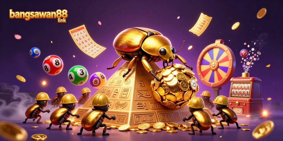 Engage with the thrilling bangsawan88 link experience featuring a vibrant 3D casino-themed illustration.