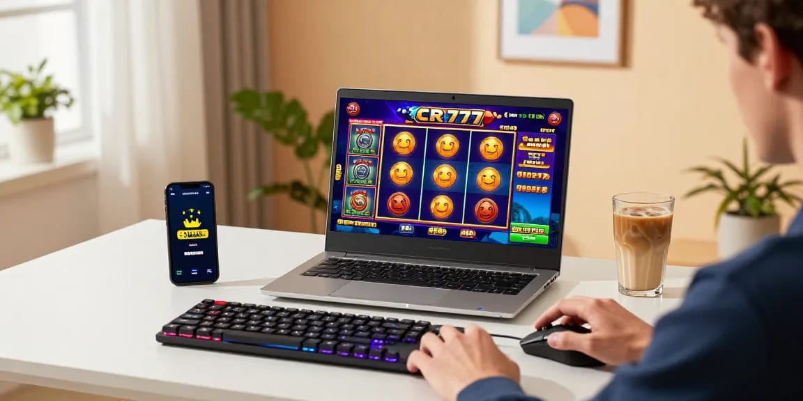 Menampilkan pengalaman bermain slot online di CR777 dengan grafik permainan menarik.