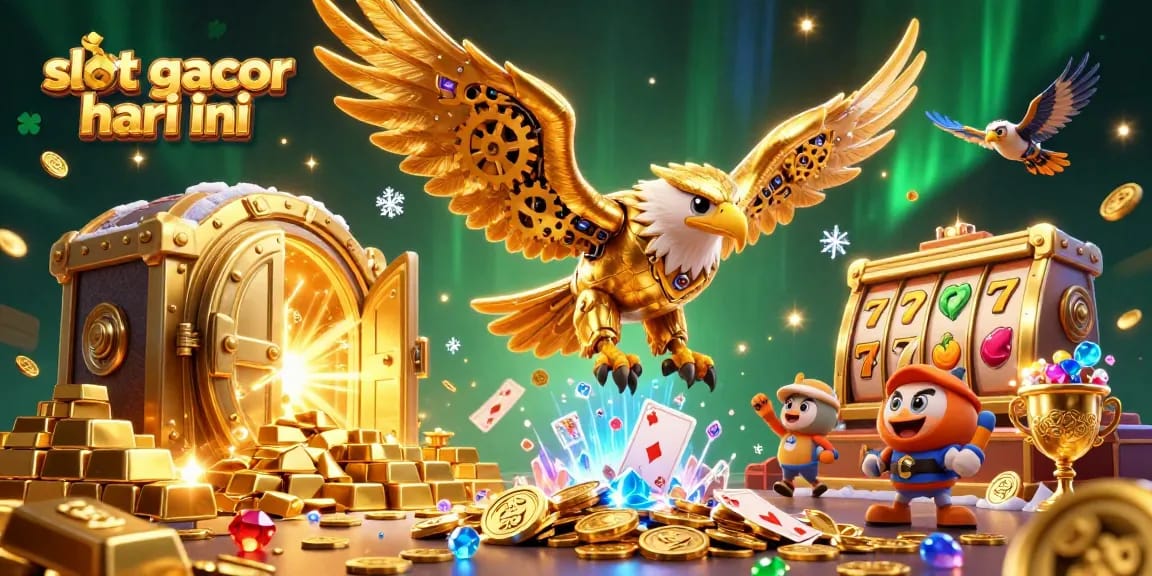 Experience thrilling gameplay with top-rated slot gacor hari ini in this vibrant 3D casino scene.