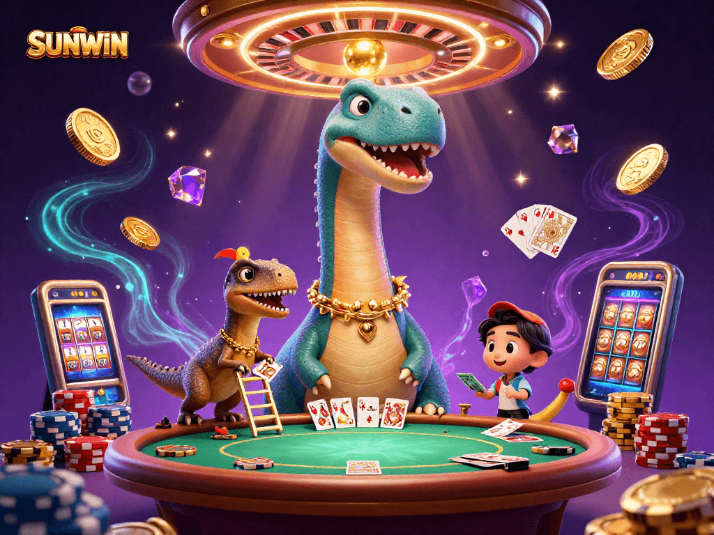 SUNWIN: Enjoy thrilling gameplay with unique characters at a vibrant casino atmosphere.