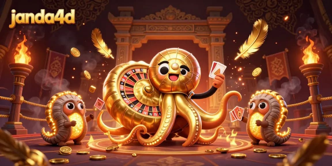 Janda4D menghadirkan gameplay menarik dengan nautilus 3D dan banyak kartu, dikelilingi elemen kasino yang glamor.