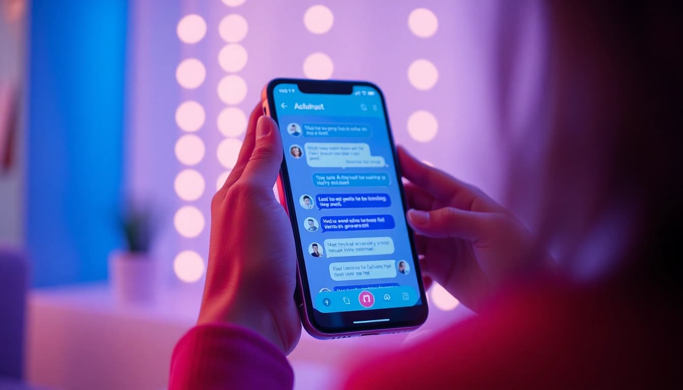 Engage in flirtatious conversation through a sleek AI chatbot interface representing sex ai chat.