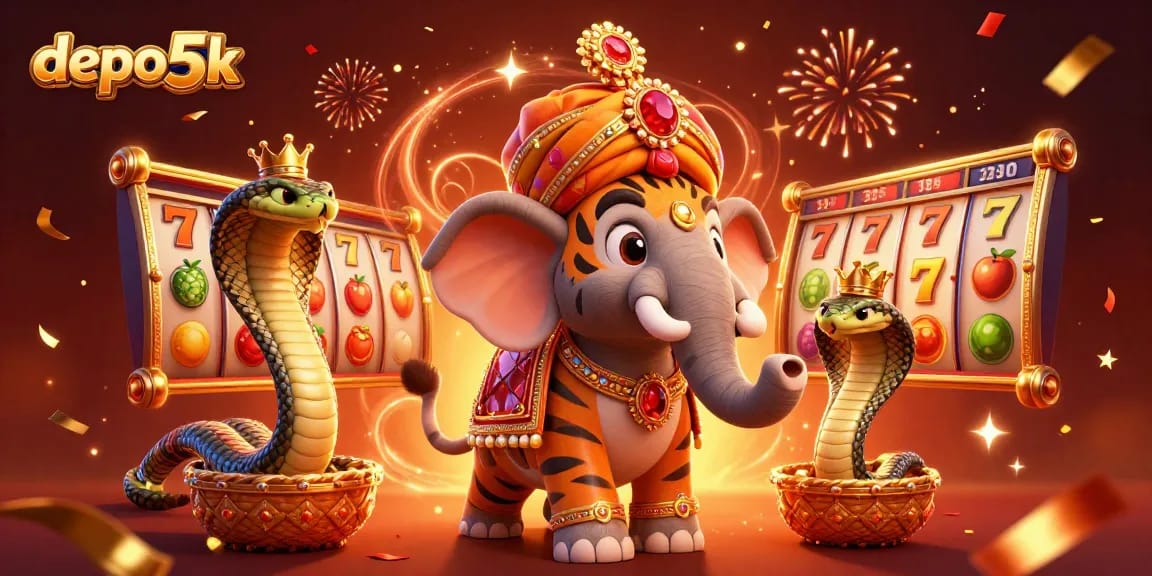 Spin reels with depo 5k and jackpot dreams in a vibrant 3D casino scene