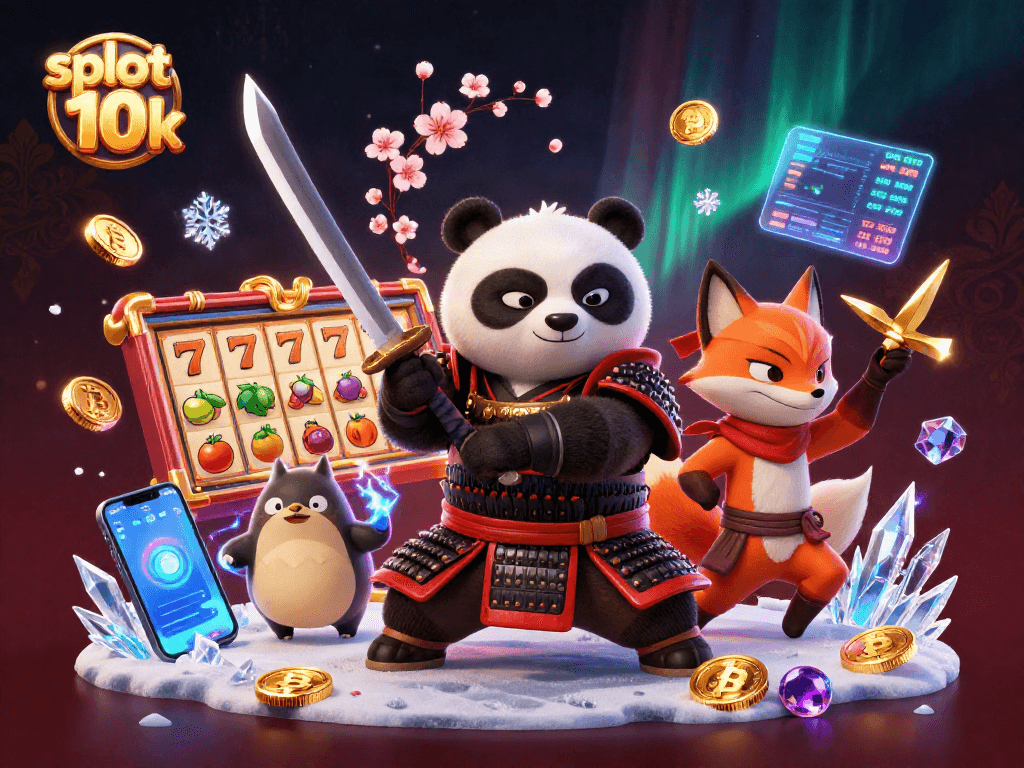Experience the excitement of slot deposit 10k with vibrant characters and dynamic gaming elements.