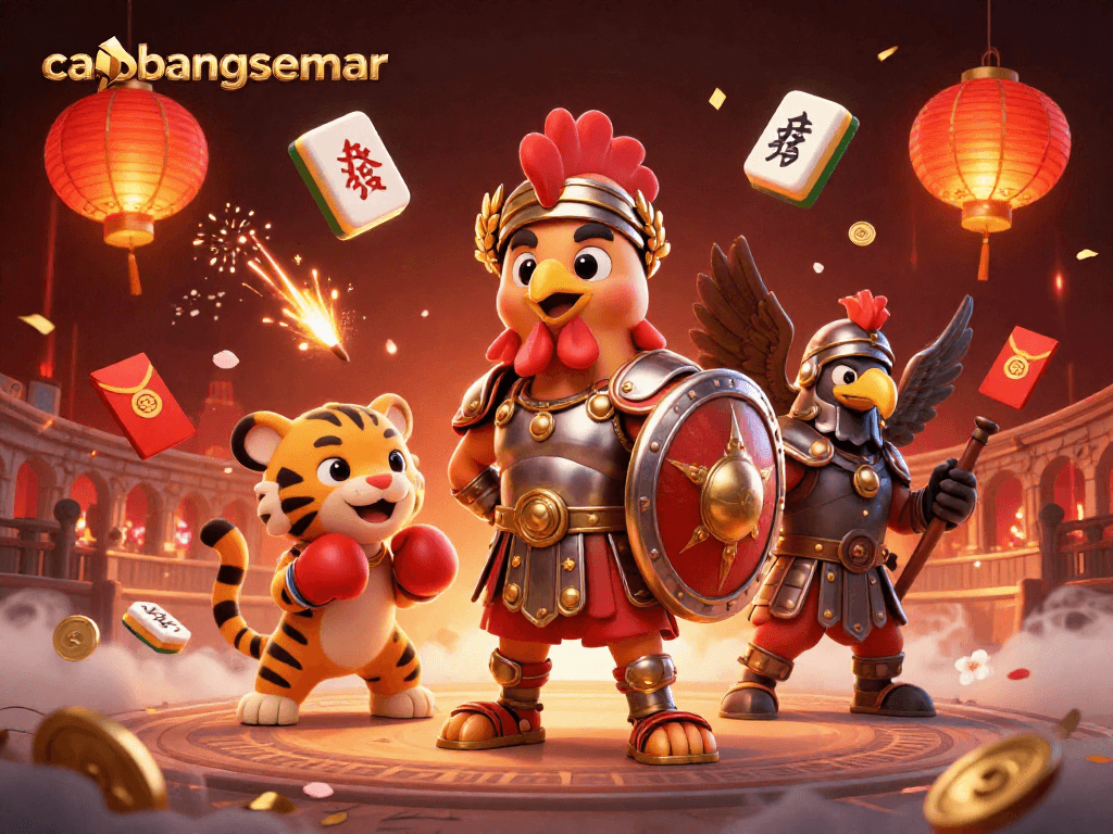 Mengakses permainan slot gacor di Cabangsemar, diiringi oleh simbol keberuntungan dan keseruan.