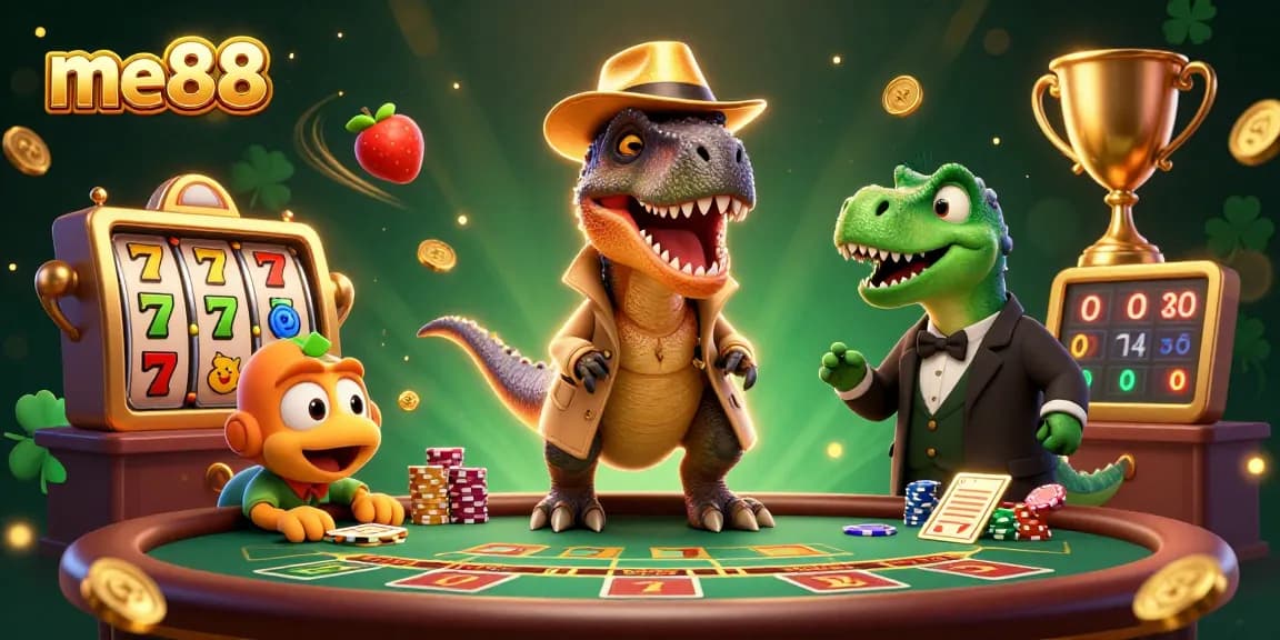 Watch the me88 velociraptor card counter at the blackjack table under the stegosaurus pit boss's gaze.