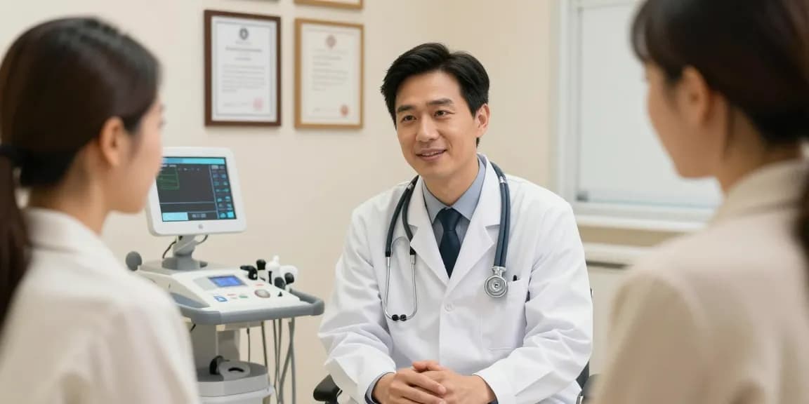 The best hair transplant in Turkey offered at a trusted health clinic during a doctor consultation.