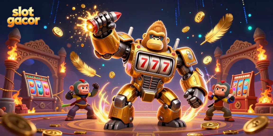 Engage with the slot gacor experience through our dynamic gaming illustration featuring vibrant casino elements.