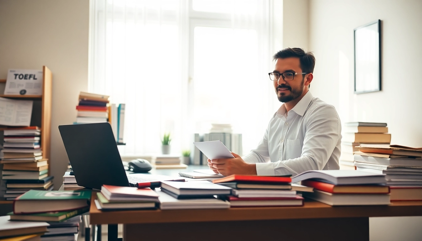 Engaging TOEFL expert help illustrating effective study methods and preparation.